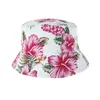 Baretten Europa en de Verenigde Staten 3 D Zonnebloem Dubbele Visser Cap Vrouwelijke Street Fashion Flower POTS Custom Hat