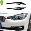 Yeni araba far kaşları göz kapakları kapaklar abs plastik retrofit BMW 3 Serisi F30 Sedan F31 vagonu 2011-2018