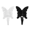 Haczyki 2PCS Antique Butterfly Dekoracyjne meble ścienne drzwi łazienka