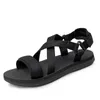 Sandal Black Men's Sandals Classic Summer Slippers Men Plus Size Comfortable Flat Roman Casual Shoes 79302