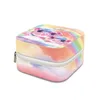 Cosmetic Bags 2023 Beautiful Flowers Print Portable Jewelry Storage Box PU Leather Travel Organizer Case Earrings Necklace Ring Display