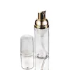 50ml Travel Foamer Bottles Empty Plastic Foam Bottles with Gold Pump Hand Wash Soap Mousse Cream Dispenser Bubbling Bottle BPA Free Apimu