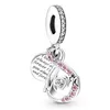 Original Liebe Armband Schmetterling Silber Charms Perlen für DIY Weihnachten Schmuck Erkenntnisse Geschenkherstellung