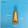 100 PCS NEW STYLE 5 ML 10 15空の金プラスチックチューブボトルトップグレードアイジェル化粧品コンテナ
