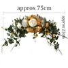 Decorative Flowers Artificial Peony Wreath Rose Garland Fake Wedding Centerpieces Tables Home Living Room Christmas Party Door Decoration