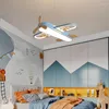 Ceiling Lights Modern LED Pendant Lamp For Children's Room Bedroom Home Kids Baby Boys Airplane Hanging Chandelier Decor Light Fixture