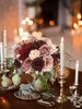 Decorative Flowers Artificial Wedding Combo Box Set For DIY Centerpieces Arrangements Bridal Bouquet Table Chair Decor Candle Holder