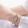 Wristwatches Diamond Women's Watch Fashion Waterproof Quartz Ladies Jewelry