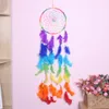 Coloré Plume Dream Catcher Festival Cadeau À La Main Demi-Cercle Lune Conception Art Artisanat Dreamcatcher Plume Suspendu Étoile Maison Décoration Murale Ornement 1224492