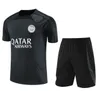 23 24 PSGes treino 2023 2024 MBAPPE PARIS Terno de treinamento esportivo de manga curta terno de futebol Jersey kit uniforme chandal adulto moletom conjuntos de suéter homens crianças