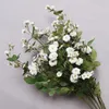 Flores decorativas branco artificial buquê de seda falso para decoração de casa, festa, decoração de casamento, faça você mesmo, dia dos namorados, acessórios