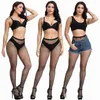 Femmes Chaussettes Femme Sexy Cut Out Mesh Bas Mix Coloré Élastique Petits Trous Net Pour Femme