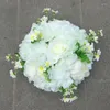 Dekorativa blommor dia 30cm Artificial Silk Flower Rose Hortangea Peonies Kissing Ball Centerpieces Party Wedding Bakgrundsbord Dekor 6