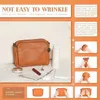 Sacs de soirée Trois couches Crossbody Messenger Bag Ladies Zip Satchel Pu Leather Shoulder Purse Handbag Womens Wallet