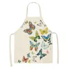 Grembiule Farfalla Casa Cucina Cucina Cottura Giardinaggio per Donna Uomo Con Tasche Floreali Farfalle Colorate Fiori Romantico 1224466