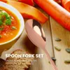 Servis uppsättningar Big Salad Serving Spoon Fork Set Mix Spoons Pot Porridge Tool Public Restaurant Kitchenware med Buffet Utensil-