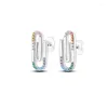 Boucles d'oreilles cerceau lumineux chérie cercle rond CZ cubique Zircon argent 925 bijoux pour femmes haute qualité cadeau de mode