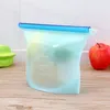 Contenitori riutilizzabili in silicone da 1000 ml Contenitori sottovuoto sigillati per la conservazione degli alimenti Sacchetti pieghevoli per frigorifero portatile