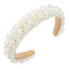 Mode-Haar-Accessoires für Erwachsene, breite Seite, volle Perlen, gepflastertes Stirnband, luxuriöser Turban, Sommer-Party-Haarband