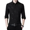 Men's Casual Shirts Office Shirt Colorfast Men Anti-Pilling Workwear Male Slim Fit Social Business Dress