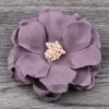 Decorative Flowers 20pcs/lot 8cm 8colors Born Korean Cloth Felt Flower For Kids Girls Hair Accessories Handmade Fabric Headbands