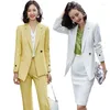 Calças femininas de duas peças assimetria terno feminino roupas de trabalho de escritório branco e blazer ternos femininos tamanho grande 4XL conjuntos de saia