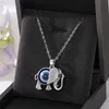 Türkische Evil Eye Halskette für Frauen, Tier-Elefant, glückliches blaues Auge, Anhänger, Halsband-Halskette