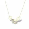 Chains Stainless Steel Hollow Golden Leaf Unique Necklace Simple Plant Nature Temperament Ladies Jewellery Necklaces