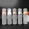 50 ml reisschuimflessen Frosted plastic schuimflessen met goud/zilver pomp Handwas Zeep Mousse Crème Dispenser Bubbelfles BPA Esph