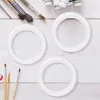 Decorative Flowers 10 Pcs Christmas Decor Circle Foam Painting Supplies DIY Circular Ring Round Blank Wreath Rings Child Model