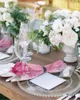 Serviette de table rose fleur Rose pétale serviettes réutilisables Restaurant dîner mariage décor tissu fête décoration Servietten