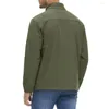 남성 재킷 아웃복 윈드 브레이커 캐주얼 코트 안감 방수 방수 완전한 전술 양방향 포켓 군대 zip mens 군용 지퍼