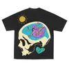 Women's T-Shirt American brand short pomelo round neck hip-hop creative head cartoon T-shirt street skull loose couple half-sleeved ins 230609