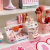 Autres accessoires de bureau mignon Kawaii porte-stylo organisateur enfants fille étudiant bureau bureau mode grande capacité papeterie boîte de rangement organisateur 230609