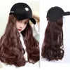 20 -INCH BASEBALL WIG ALL -IN -ONE SHADING FADAY Natural Fluffy Big Wave Duck Duck Wigs из многих вариантов стиля, настройка поддержки