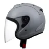 Casques de moto 4 SZ Ciment Gris Demi Casque Femmes Et Hommes Casco Casque Saison D'été Sécurité Simple Len