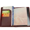 Card Holders Multi-card Passport Holder Insert Bank Genuine Leather Short Cover Litchi Pattern Ticket