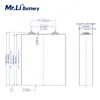 Mr.Li Prismatic 3.2V 176AH 178AH 180AH LIFEPO4 12V 200AH DEEP CYCLE EV RV 충전식 배터리 EU 미국 면세