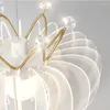 Lampes suspendues lumière nordique luxe cristal couronne chambre d'enfants lampes suspendues Simple créatif décor à la maison lampe transparente