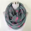 Scarves Fashion Flamingos Infinity Scarf Animal Small Circle In Beige Grey Loop Bird Ring For Women