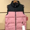 2030 Giacca nera blu Gilet da uomo Gilet in cotone Gilet Design Uomo Donna Senza maniche Giacca nord Piumino Autunno Inverno Cappotti casual Coppie Gilet Mantieni il cappotto caldo