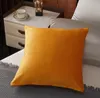 NEW Light Luxury Pillow Case Designer Model Orange Sofa Cushion Soft Leather High-End Embroidered Waistcoat Cushion Cover Luxury Hotel without Core