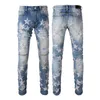 Designer Jeans High Quality Fashion Men's Jeans Cool Luxury Designer Jeans Ripped and torn motorcycle Black Blue Jeans Slim Fit Motorcycle el23105