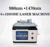 Nieuwe tech 980nm + 1470nm Diode Laser Voor Aambeien Chirurgie Huid/EVLT/PLDD/Dental Aanscherping/bloed spataderen verwijdering lipolyse liposuctie chirurgie eqipment