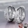 Boucles d'oreilles cerceaux caoshi femme élégante pour fête des accessoires de zircone éblouissants cérémonie de mariage de la cérémonie de mode bijoux cadeau