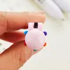 Färger Kawaii Flamingo School Ballpoint Pen Söt Cartoon Creative Stationery Press Ball Diy Decoration Handbook 03771