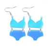 Orecchini pendenti Personalità Biancheria intima Set Costume da bagno estivo Gioielli di moda lunghi Divertente bikini fresco Gancio per le donne