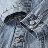 Vestes pour hommes Streetwear Mode Hommes Denim Veste Printemps Automne Rétro Bleu Imprimé Designer Casual Extérieur Manteaux Hip Hop Vêtements Drop