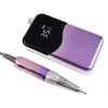 Nail Manicure Set Wave 35000 rpm Gradient Purple Handle Concepable Nail Borr Portable Cordless Electric Desktop Nail Machine Set Manicure 230609