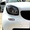 New for Benz Smart 453 Fortwo Forfour 2015-2020 Car Headlight Eyebrow Eyelid Cover Trim ABS Carbon Fiber Eye-catching Decorative